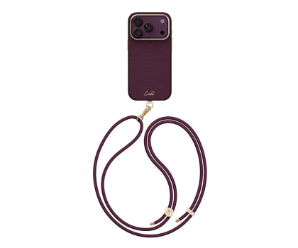 Etui / obudowa na smartfona Uniq Coehl Mirelle do iPhone 18 Pro Magnetic bordowy